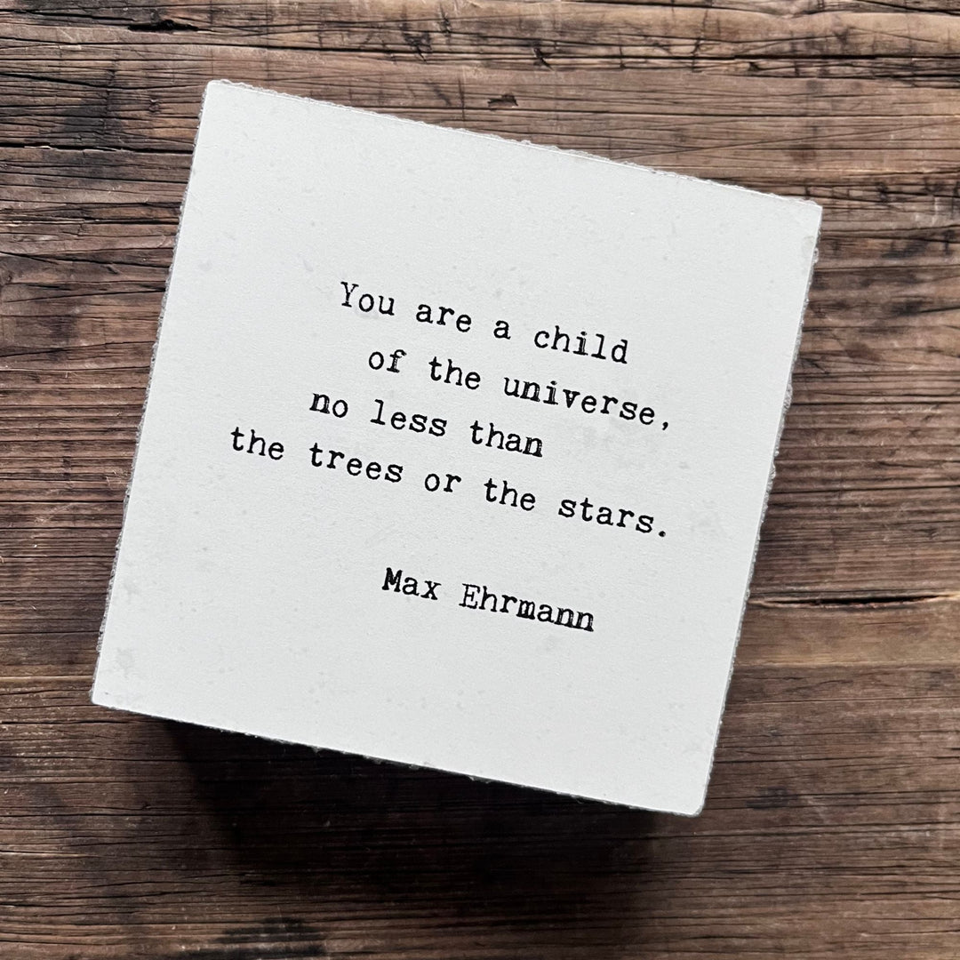 Art Block - Little Gem - You are a child - Cedar Mountain Studios