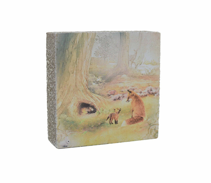 Art Block - Lost & Found - Fox and Kit - Cedar Mountain Studios