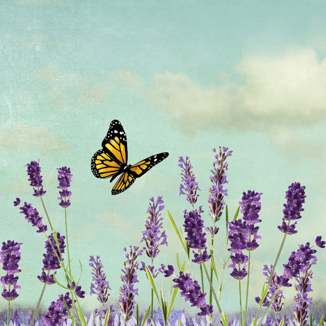 Art Block - Lost & Found - Lavender Butterfly - Cedar Mountain Studios