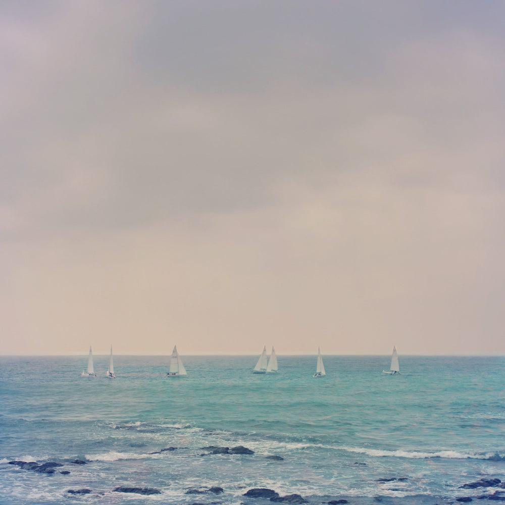 Art Block - Lost & Found - Sailboats at Sea - Cedar Mountain Studios