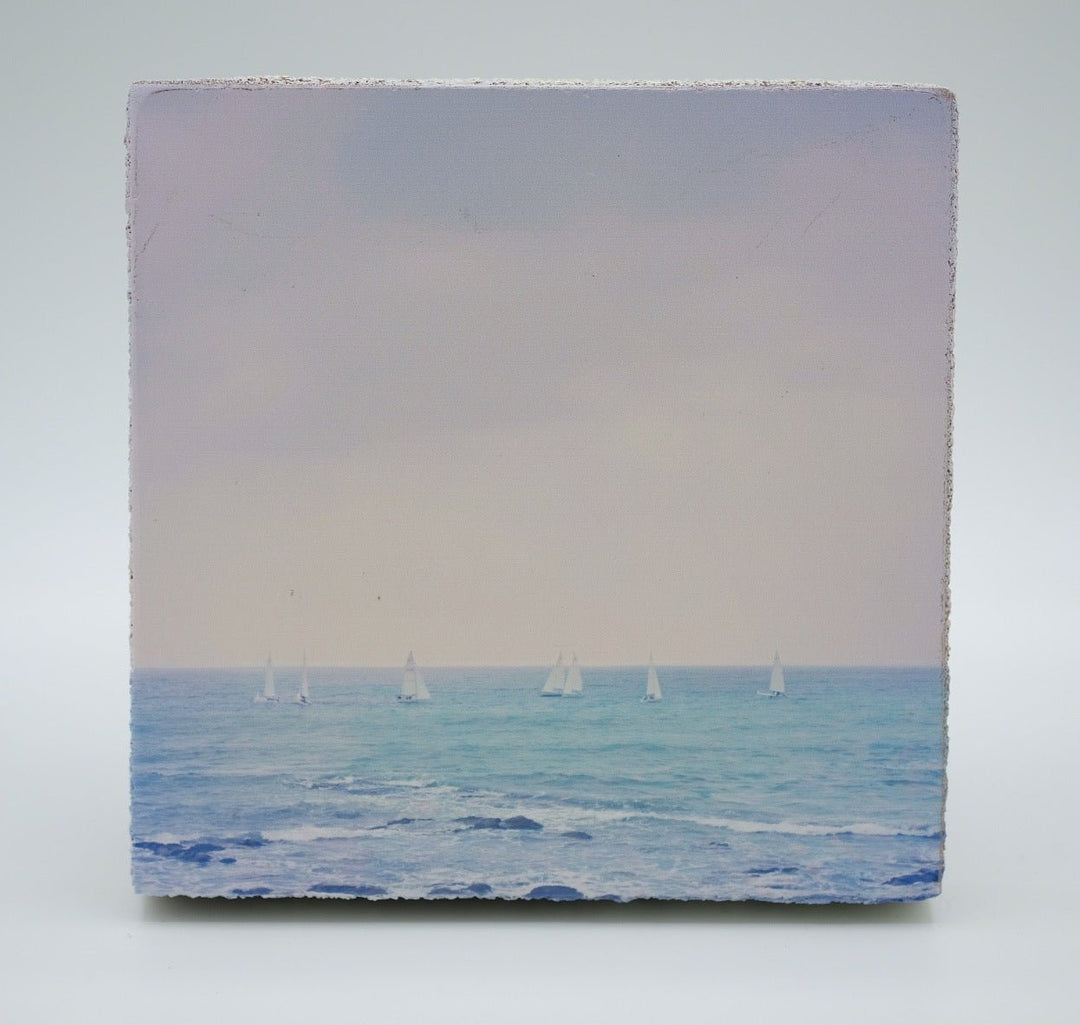 Art Block - Lost & Found - Sailboats at Sea - Cedar Mountain Studios