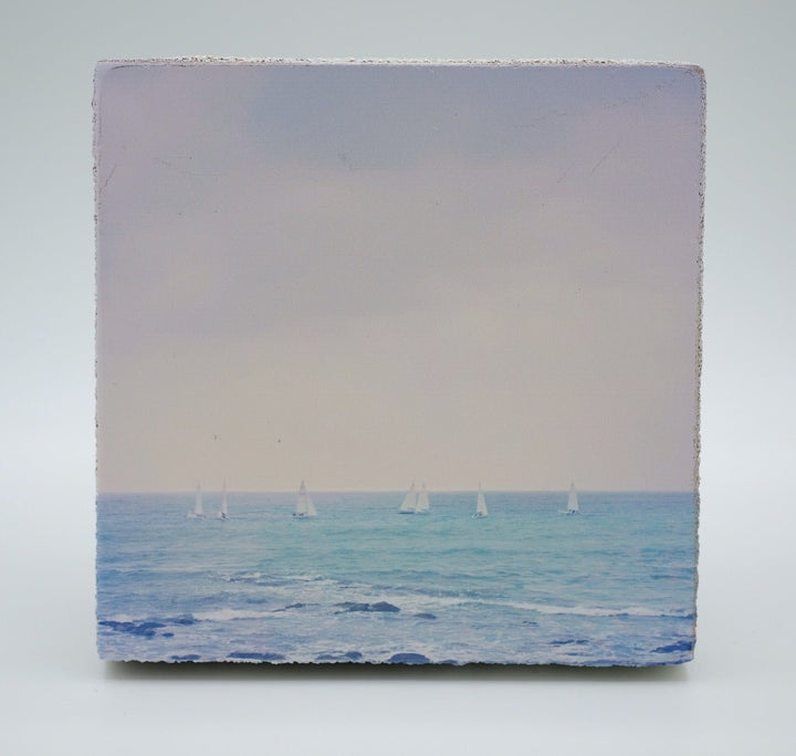 Art Block - Lost & Found - Sailboats at Sea - Cedar Mountain Studios