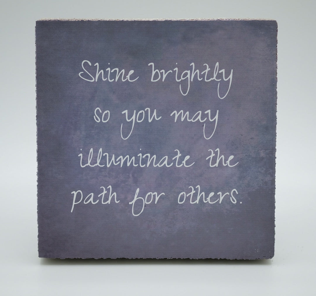 Art Block - Lost & Found - Shine Brightly - Cedar Mountain Studios