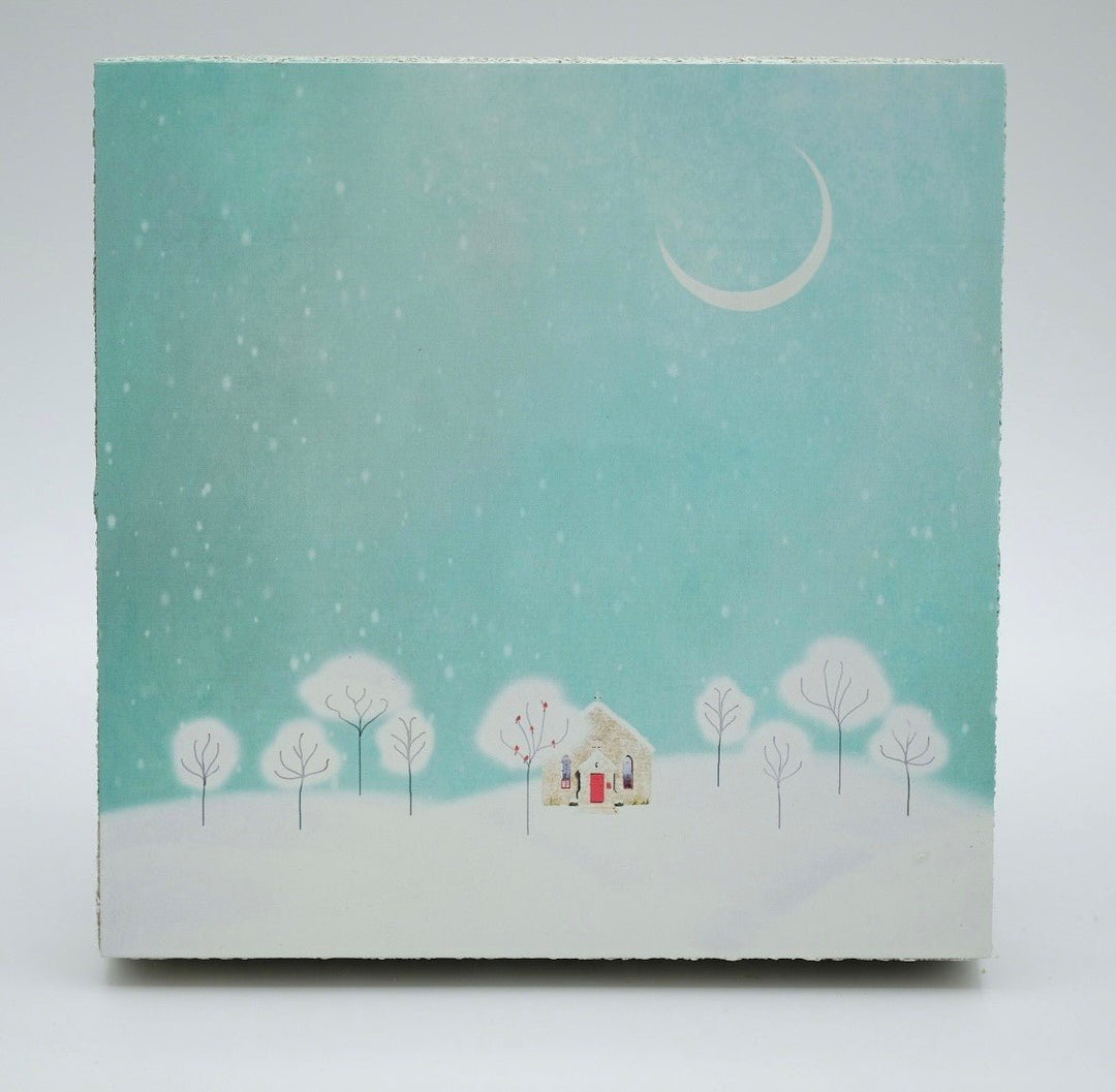 Art Block - Lost & Found - Snowy Night - Cedar Mountain Studios