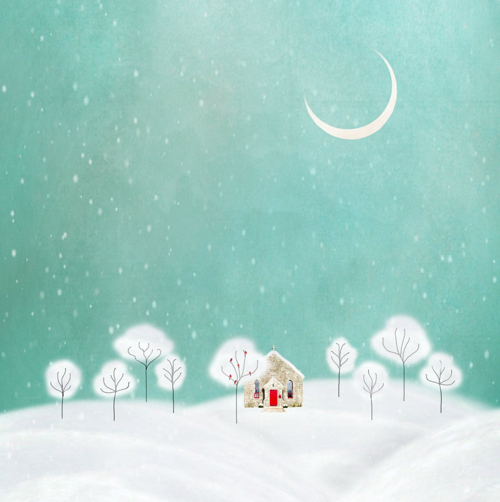 Art Block - Lost & Found - Snowy Night - Cedar Mountain Studios