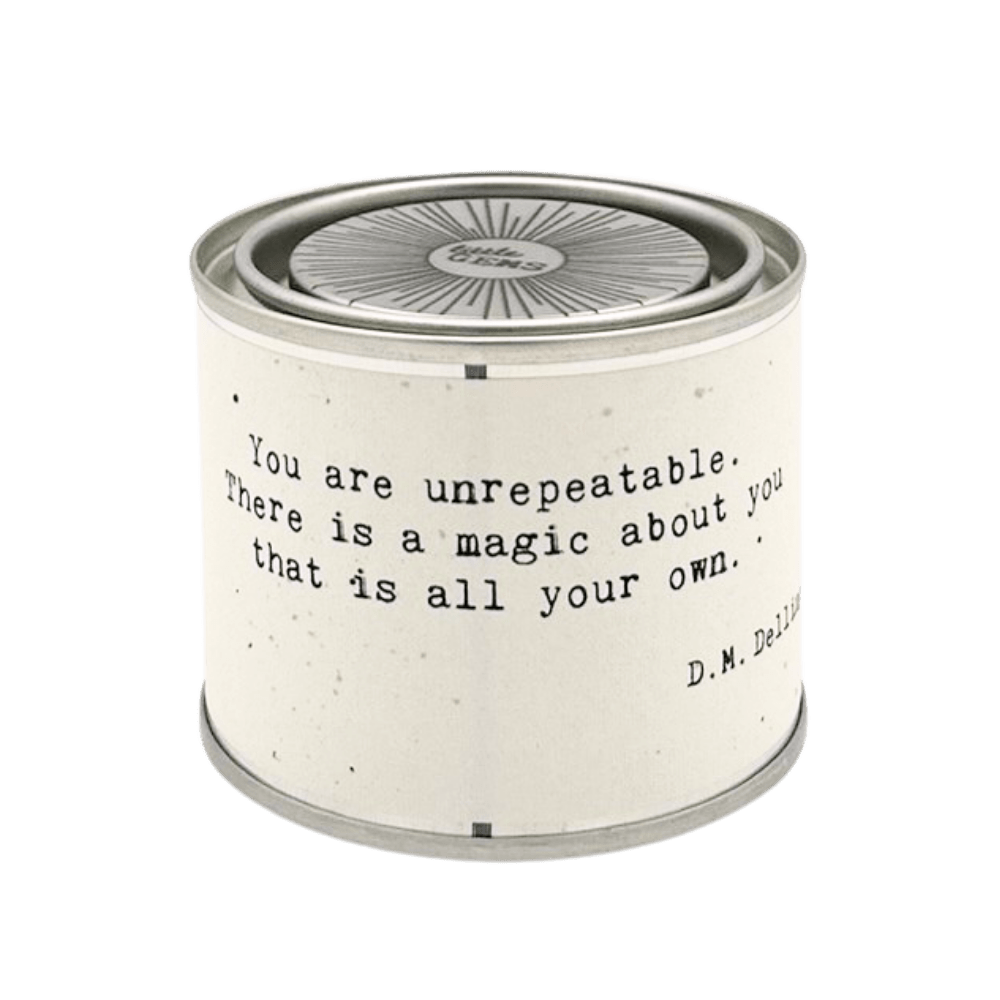 Candle - Little Gem - You are unrepeatable - Cedar Mountain Studios