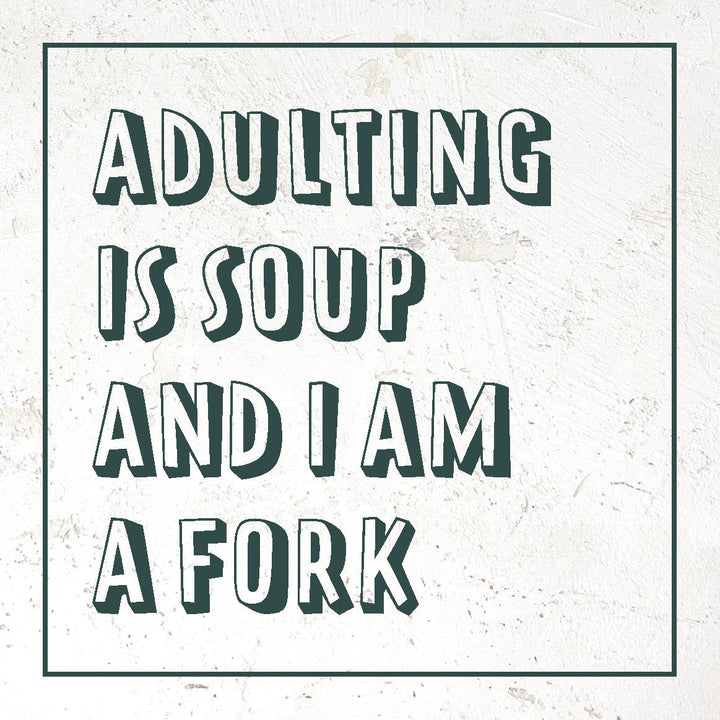 Coasters or Magnets - Adulting is soup - Cedar Mountain Studios