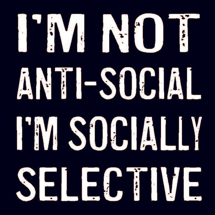 Coasters or Magnets - I'm Not Anti - social - Cedar Mountain Studios