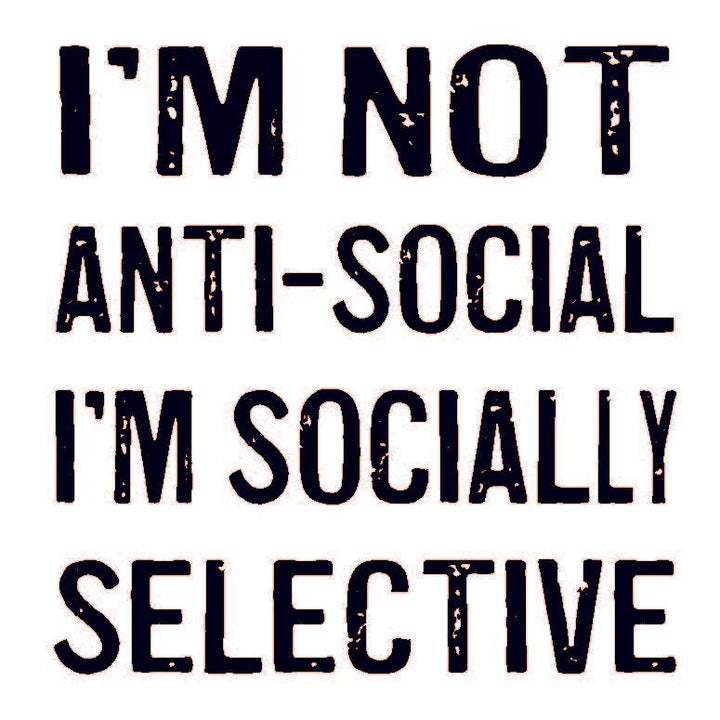 Coasters or Magnets - I'm Not Anti - social - Cedar Mountain Studios