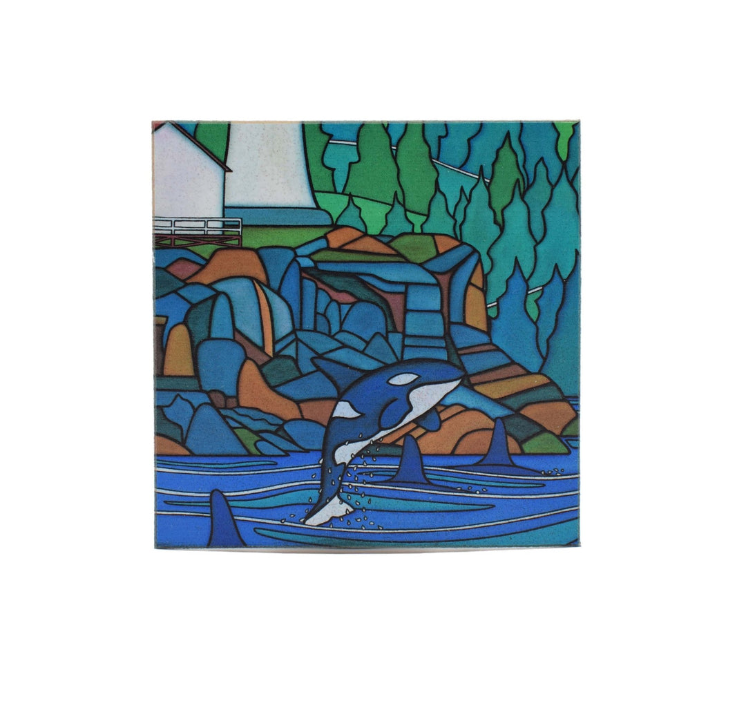 Coasters or Magnets - The Passage Orca - Cedar Mountain Studios