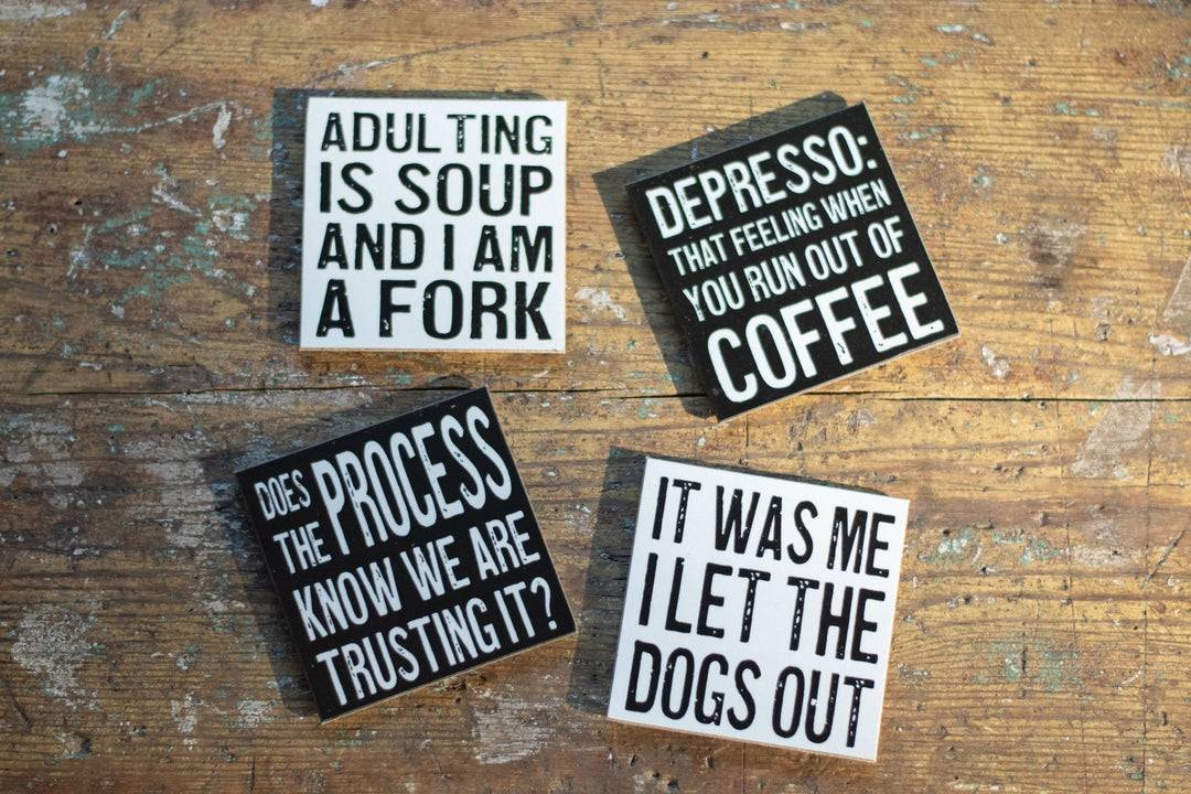 Coasters or Magnets - You are exactly where - Cedar Mountain Studios