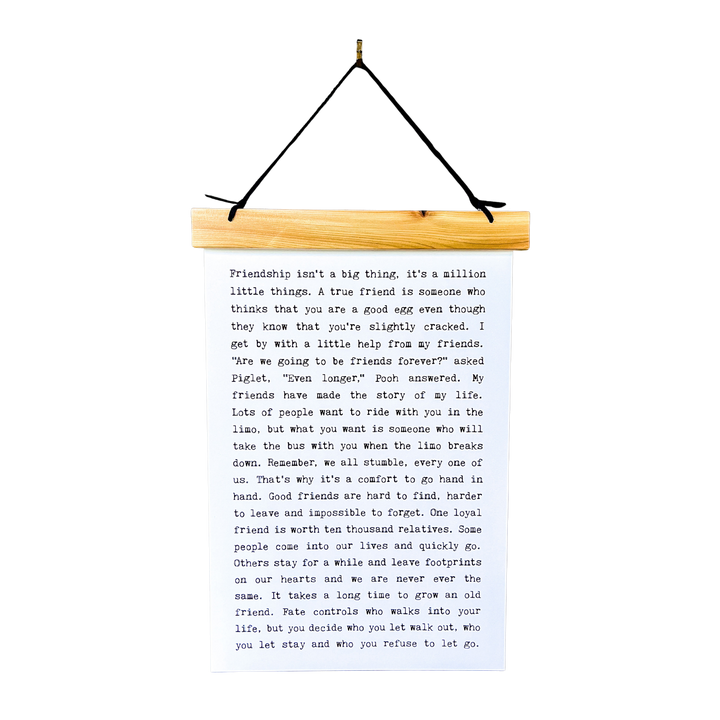 Hang Tight - Typewriter Line - Friendship