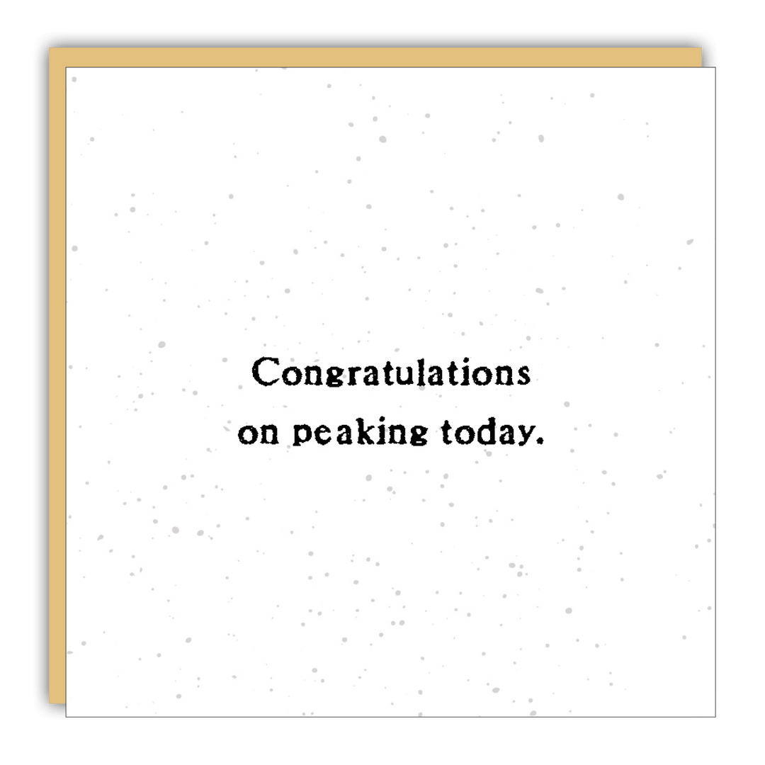 Gift Enclosure - Little Gem - Congratulations on peaking - Cedar Mountain Studios