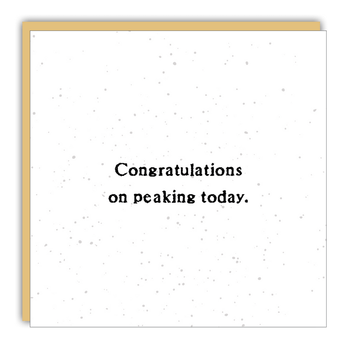 Gift Enclosure - Little Gem - Congratulations on peaking - Cedar Mountain Studios