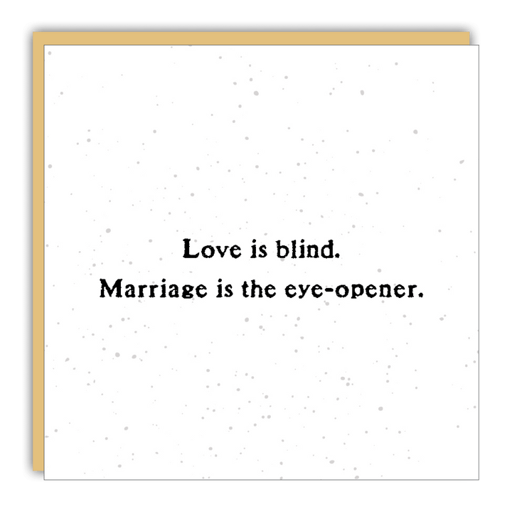 Gift Enclosure - Little Gem - Love is blind - Cedar Mountain Studios