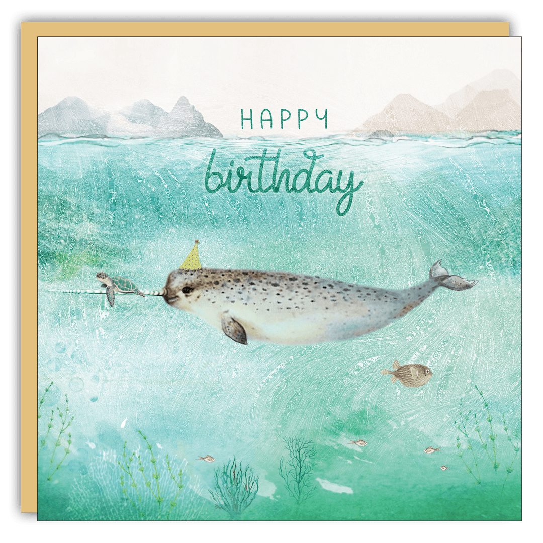 Gift Enclosure - Lost & Found - Narwhal - Birthday - Cedar Mountain Studios