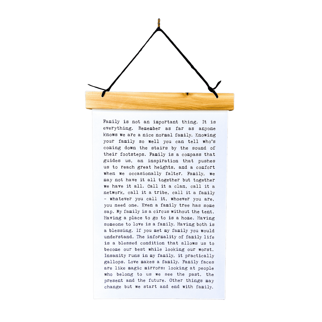Hang Tight - Typewriter Line - Family - Cedar Mountain Studios