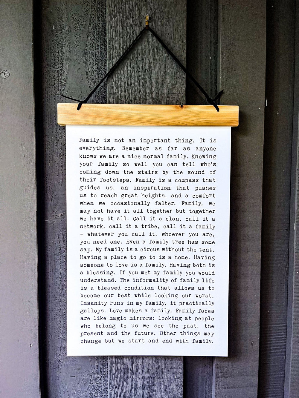 Hang Tight - Typewriter Line - Family - Cedar Mountain Studios