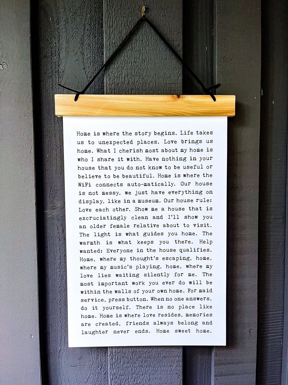 Hang Tight - Typewriter Line - Home - Cedar Mountain Studios