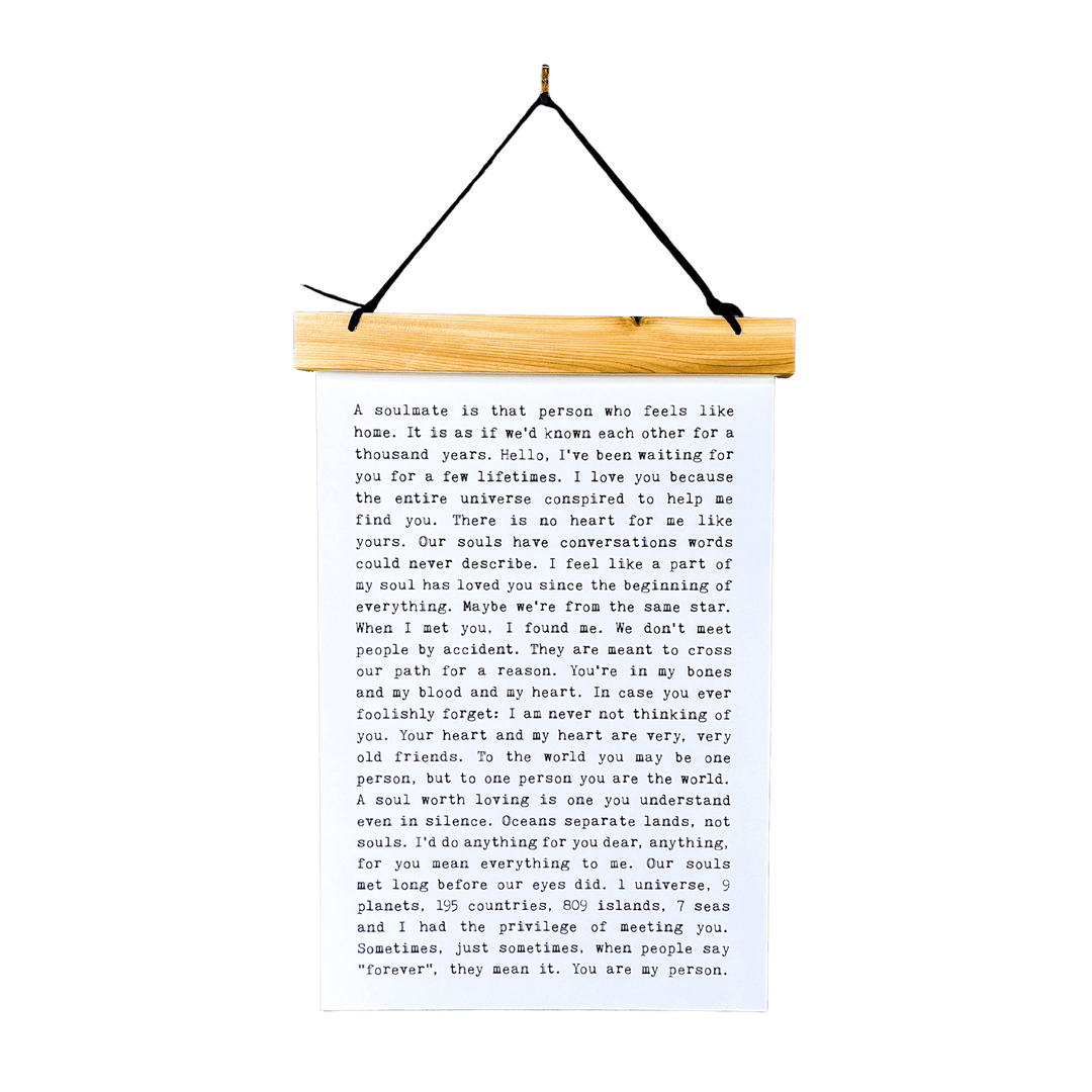 Hang Tight - Typewriter Line - Soulmate - Cedar Mountain Studios