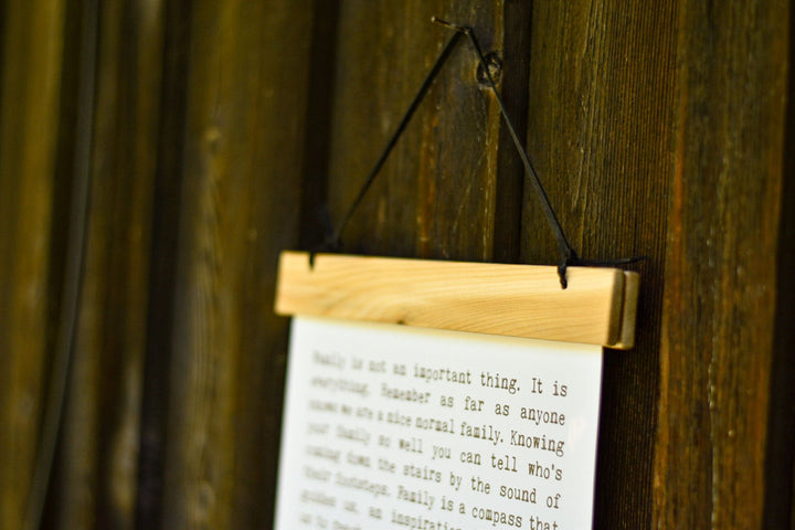 Hang Tight - Wooden Hanger - Cedar Mountain Studios