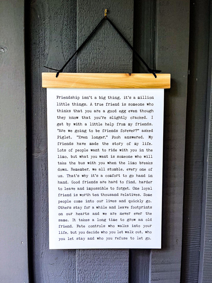 Hang Tight - Typewriter Line - Friendship