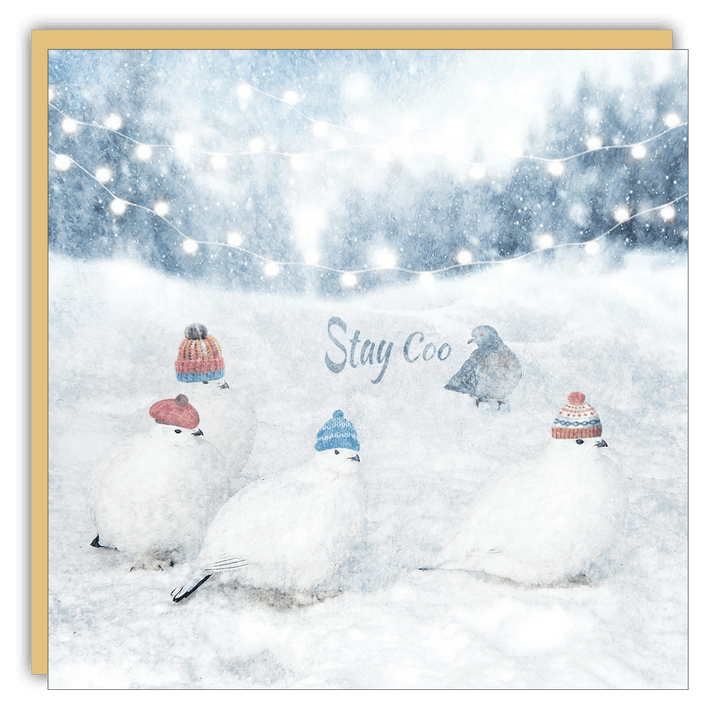 Keepsake Cards - Christmas Card - Stay Coo - Cedar Mountain Studios