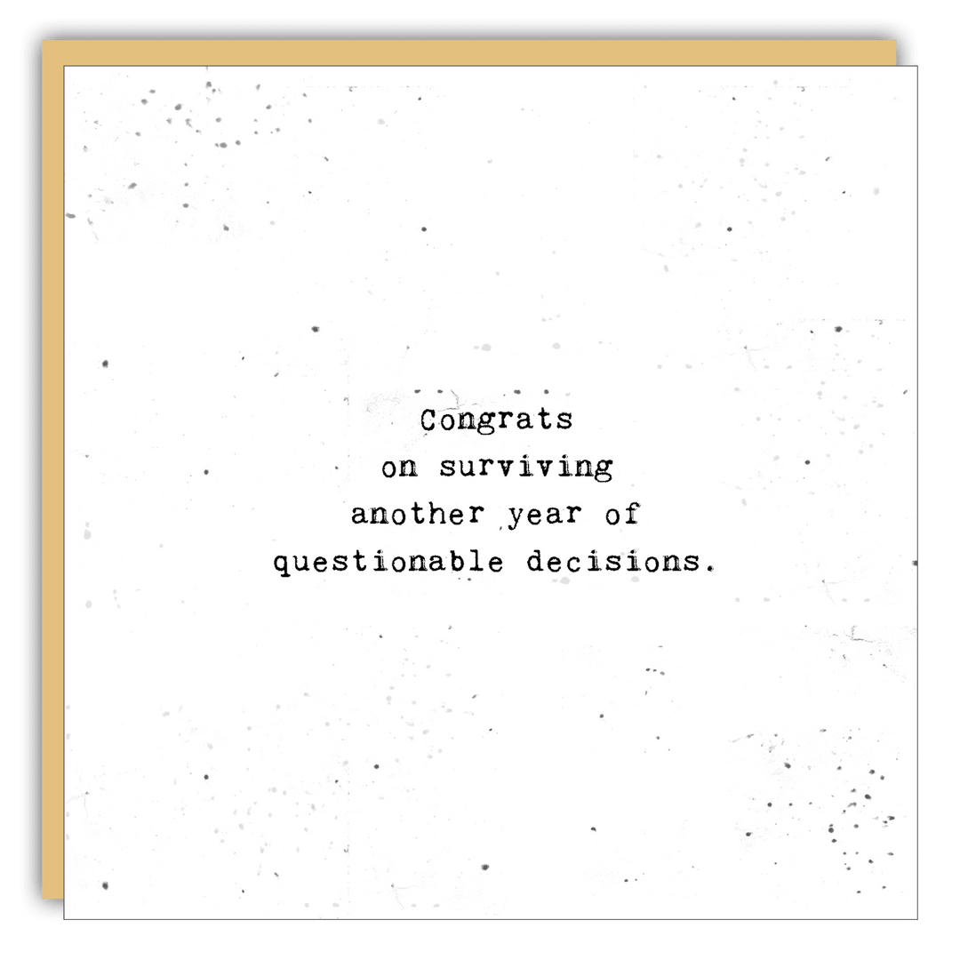 Keepsake Cards - Little Gem - Congrats on surviving - Cedar Mountain Studios