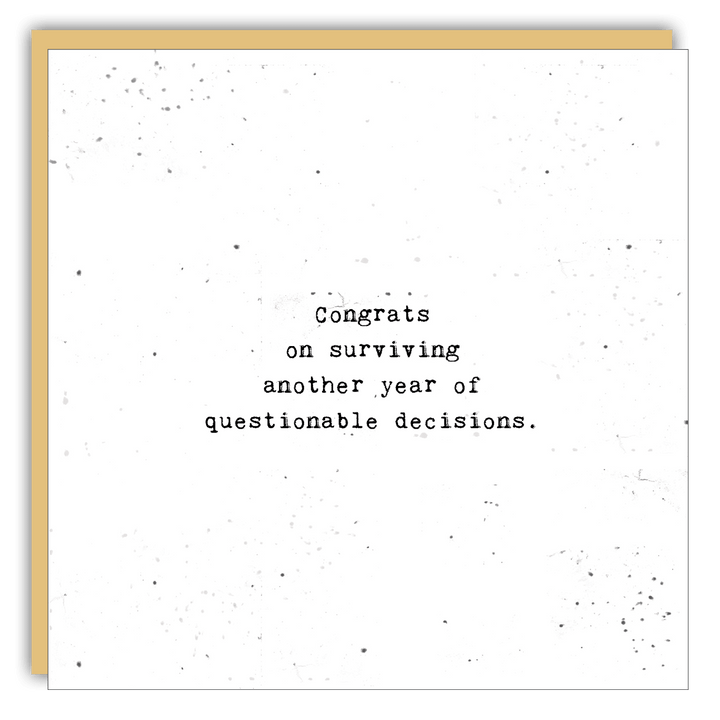 Keepsake Cards - Little Gem - Congrats on surviving - Cedar Mountain Studios