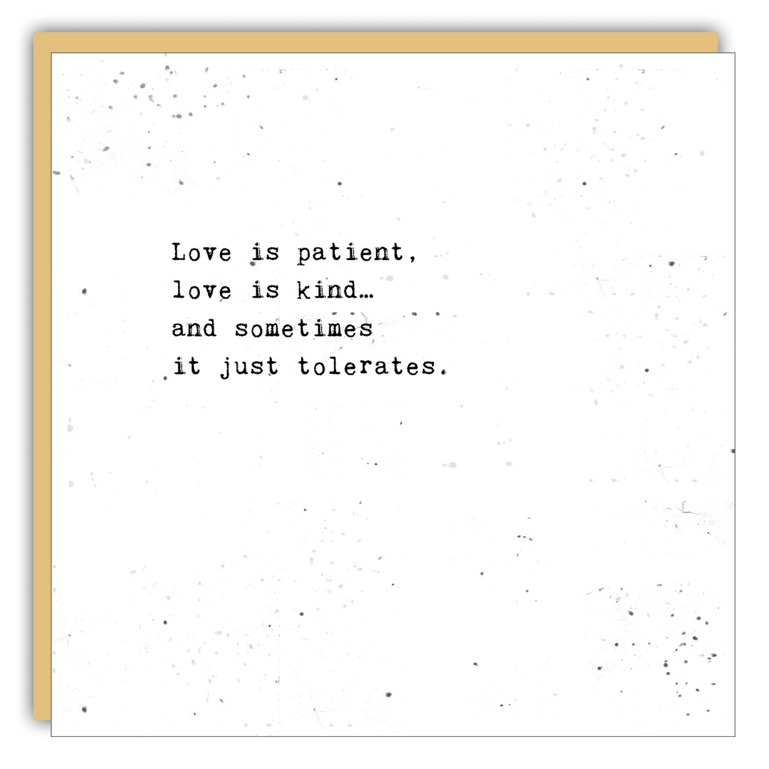 Keepsake Cards - Little Gem - Love is patient - Cedar Mountain Studios