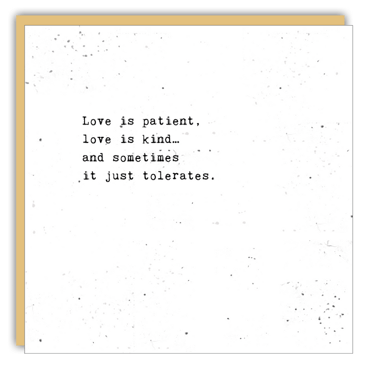Keepsake Cards - Little Gem - Love is patient - Cedar Mountain Studios