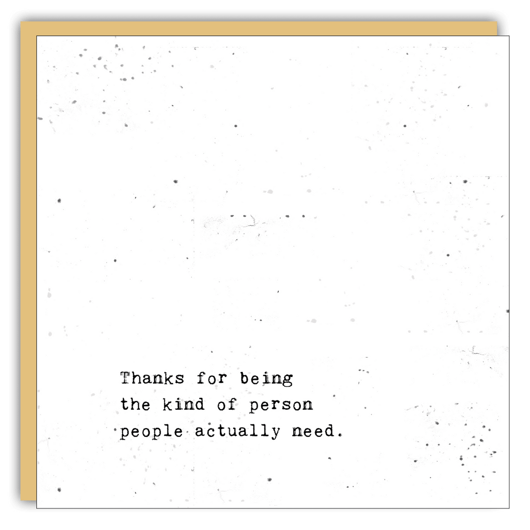 Keepsake Cards - Little Gem - Thank you for being the kind of person - Cedar Mountain Studios