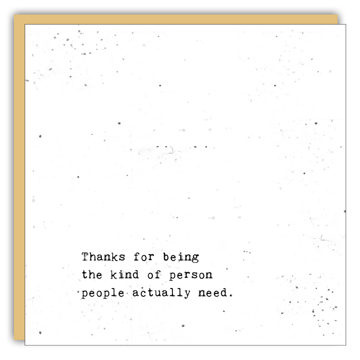 Keepsake Cards - Little Gem - Thank you for being the kind of person - Cedar Mountain Studios
