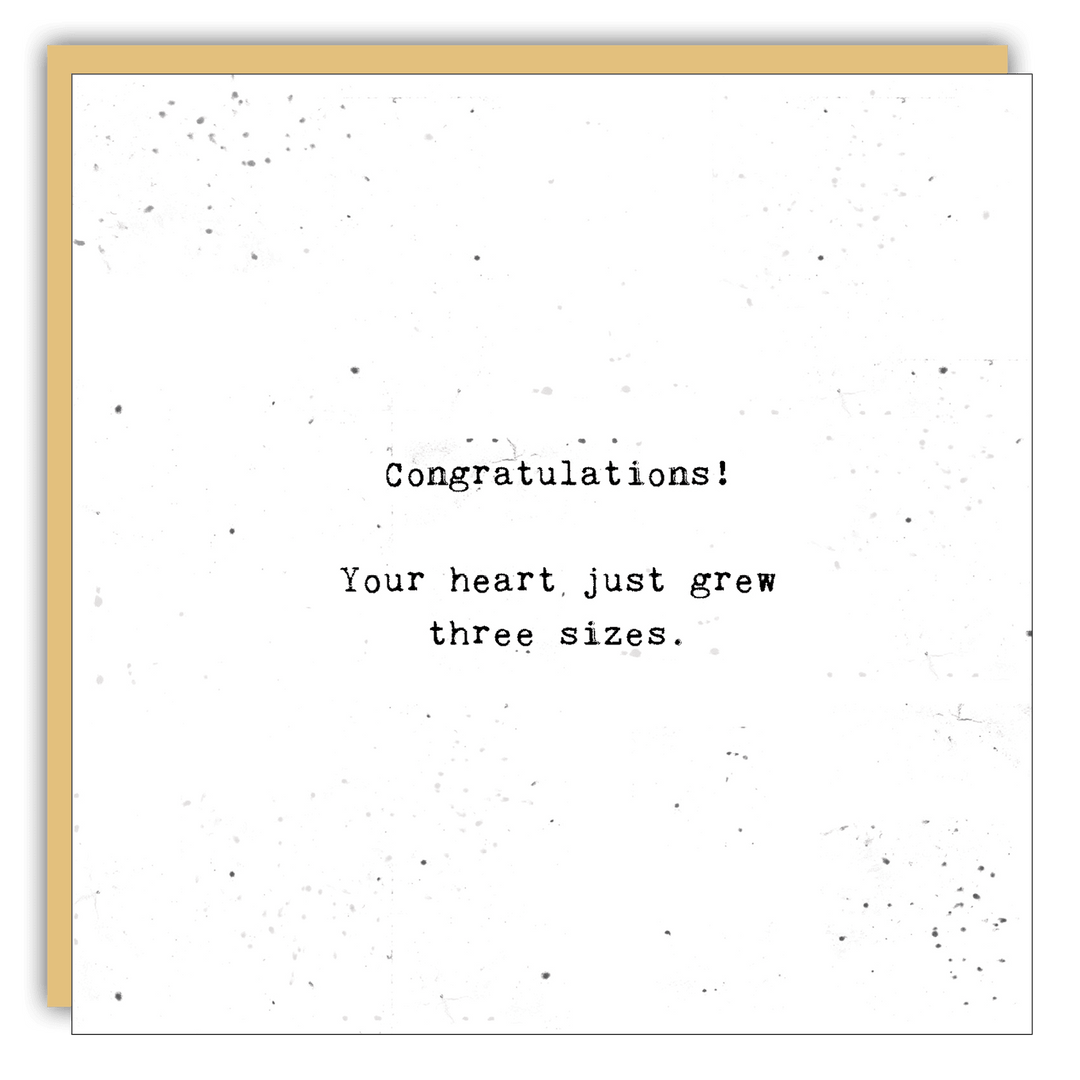 Keepsake Cards - Little Gem - Your heart just grew - Cedar Mountain Studios