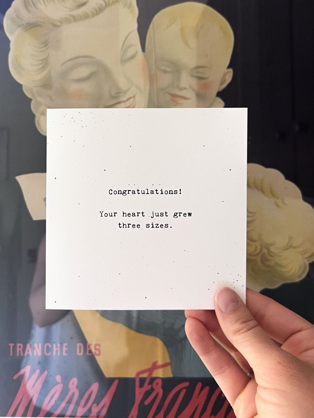 Keepsake Cards - Little Gem - Your heart just grew - Cedar Mountain Studios