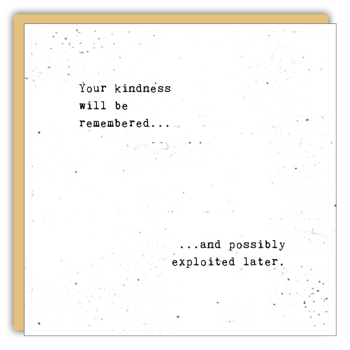 Keepsake Cards - Little Gem - Your kindness - Cedar Mountain Studios