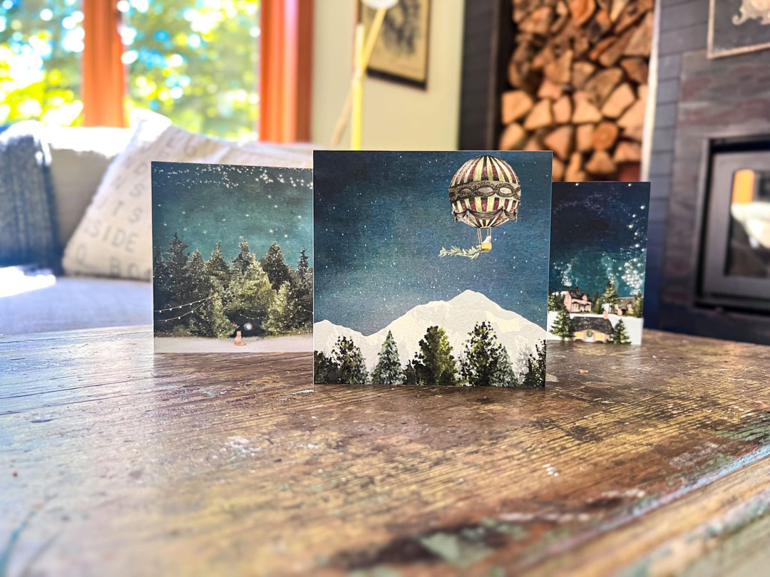 Keepsake Cards - Lost & Found Card - Michelle Ciarlo-Hayes - Pink Cottages - Cedar Mountain Studios