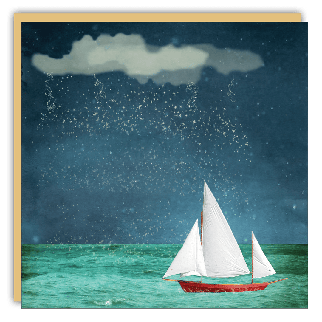 Keepsake Cards - Lost & Found Card - Michelle Ciarlo-Hayes - Raining Stars - Cedar Mountain Studios