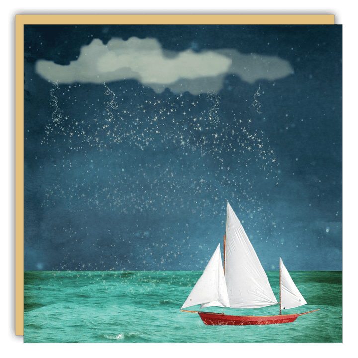 Keepsake Cards - Lost & Found Card - Michelle Ciarlo-Hayes - Raining Stars - Cedar Mountain Studios