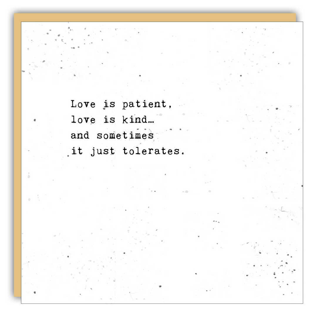 Keepsake Cards - Little Gem - Love is patient