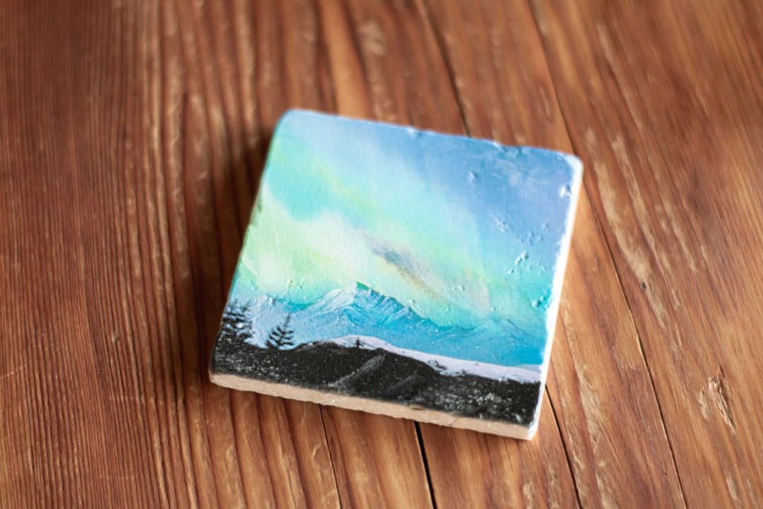Marble Coasters - Aurora Peaks - Cedar Mountain Studios