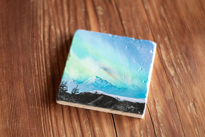 Marble Coasters - Aurora Peaks - Cedar Mountain Studios