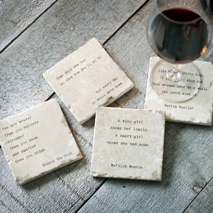 Marble Coasters - Little Gem - Laughter Is The Sunbeam Of The Soul - Cedar Mountain Studios