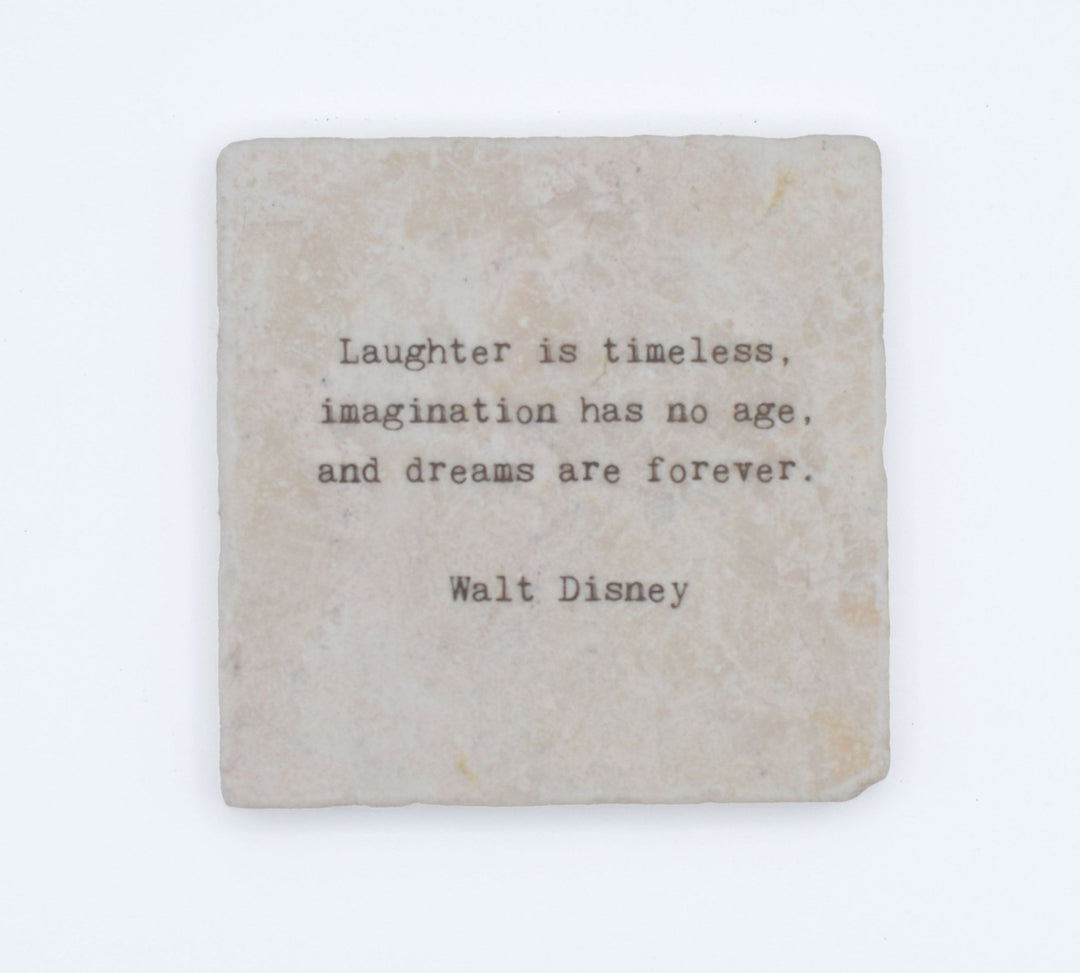 Marble Coasters - Little Gem - Laughter Is Timeless - Cedar Mountain Studios