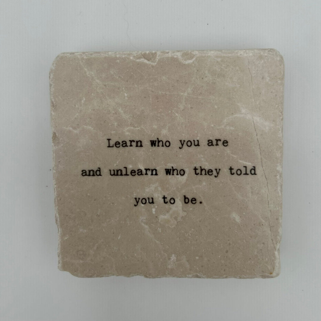 Marble Coasters - Little Gem - Learn Who You Are - Cedar Mountain Studios