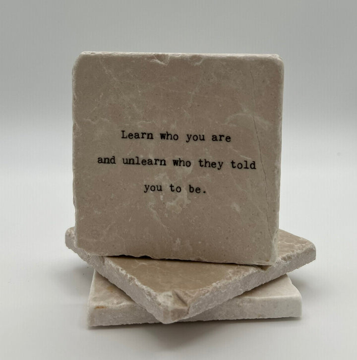 Marble Coasters - Little Gem - Learn Who You Are - Cedar Mountain Studios