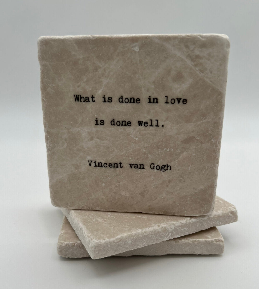 Marble Coasters - Little Gem - What is Done in Love - Cedar Mountain Studios