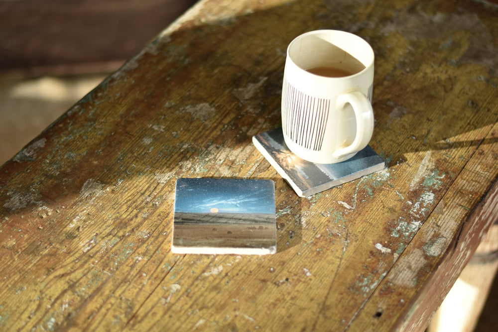 Marble Coasters - Prairie Moon - Cedar Mountain Studios