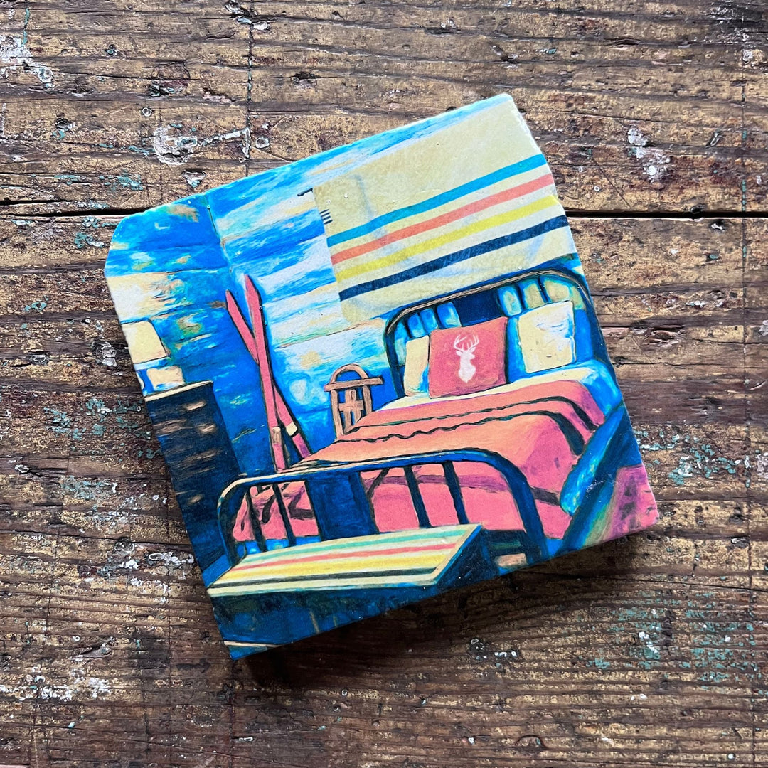 Marble Coasters - Ski Room - Cedar Mountain Studios