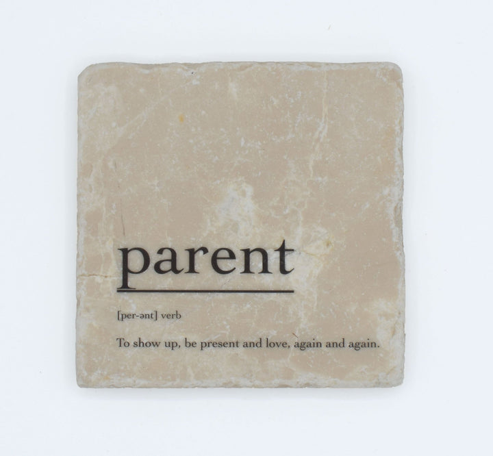 Marble Coasters - Verbs To Live By - Parent - Cedar Mountain Studios